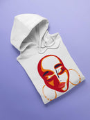 Woman's Face With Earrings Hoodie -SPIdeals Designs