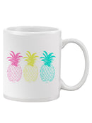 Colored Pineapples Mug -SPIdeals Designs