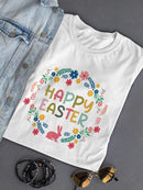 Happy Easter Wreath T-shirt -SPIdeals Designs