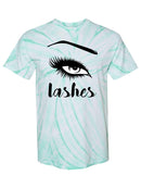 Lashes Tie Dye Tee -SPIdeals Designs