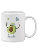 Avocado Playing Tennis Mug -SPIdeals Designs