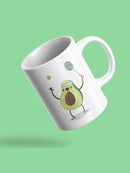 Avocado Playing Tennis Mug -SPIdeals Designs