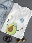Avocado Playing Tennis T-shirt -SPIdeals Designs