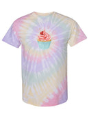 Strawberry Cupcake Tie Dye Tee -SPIdeals Designs