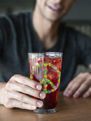 A Floral Peace Sign Pint Glass -SPIdeals Designs