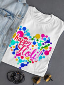 Happy Holi! Heart T-shirt -SPIdeals Designs