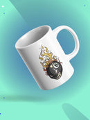 8 Ball On Fire Mug -SPIdeals Designs