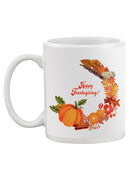 Happy Thanksgiving Icons Mug -SPIdeals Designs