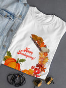 Happy Thanksgiving Icons T-shirt -SPIdeals Designs