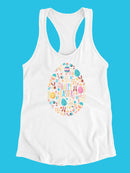 Happy Easter Animals Racerback Tank -SPIdeals Designs