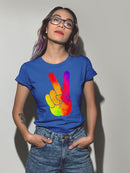 Colorful Peace Sign T-shirt -SPIdeals Designs