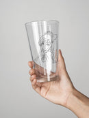 Kawaii Woman Pint Glass -SPIdeals Designs