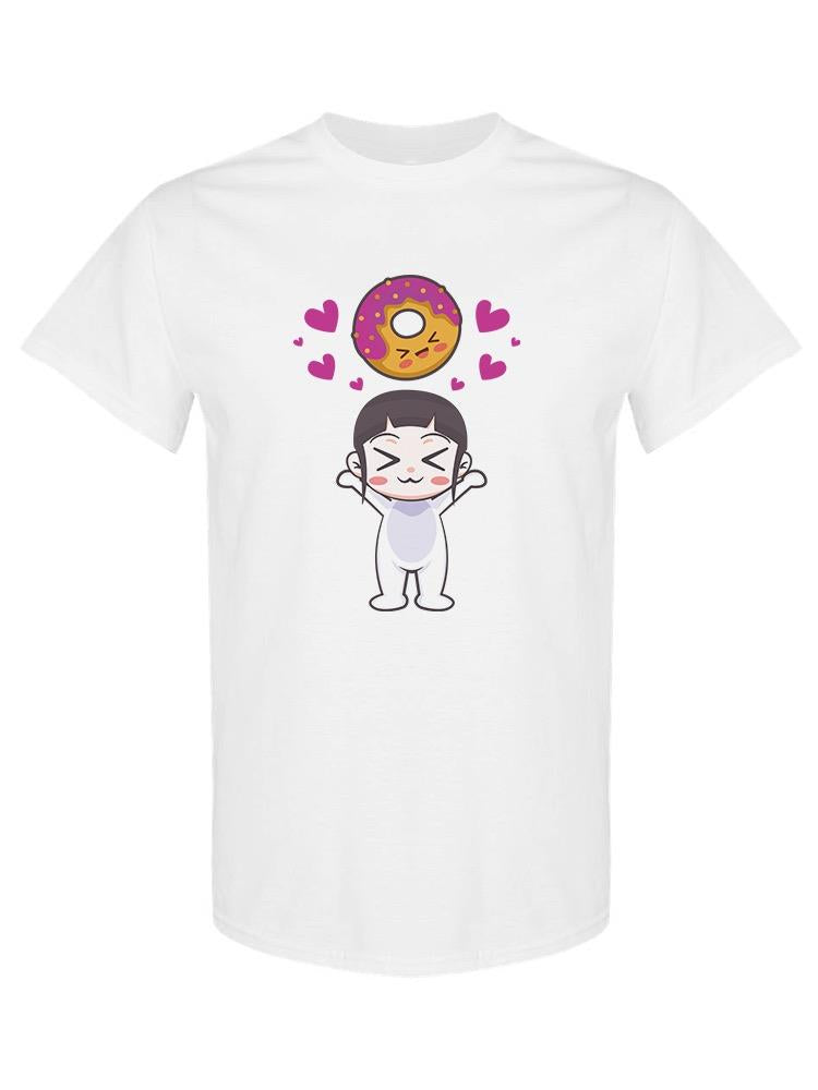 Cute Girl And Donut T-shirt -SPIdeals Designs