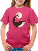 Giraffe On A Whale T-shirt -Jay Fleck Designs