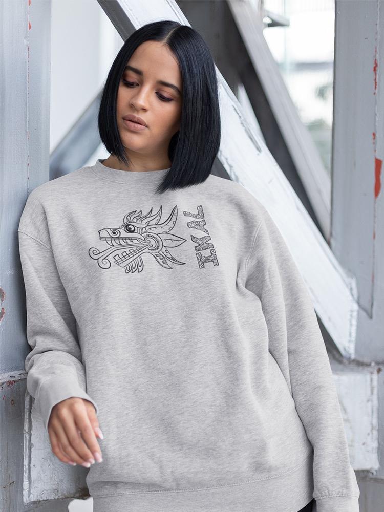 Ikal With A Snake Sweatshirt Women's -Ikal Designs