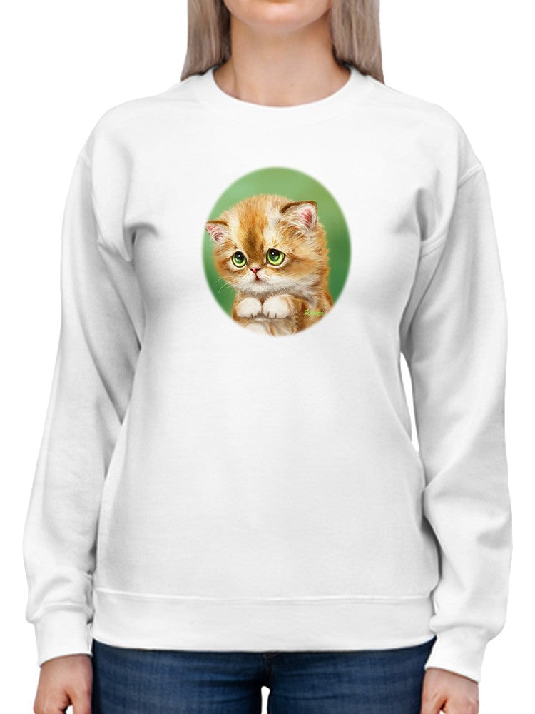Ashamed Cat Sweatshirt -Kayomi Harai Designs