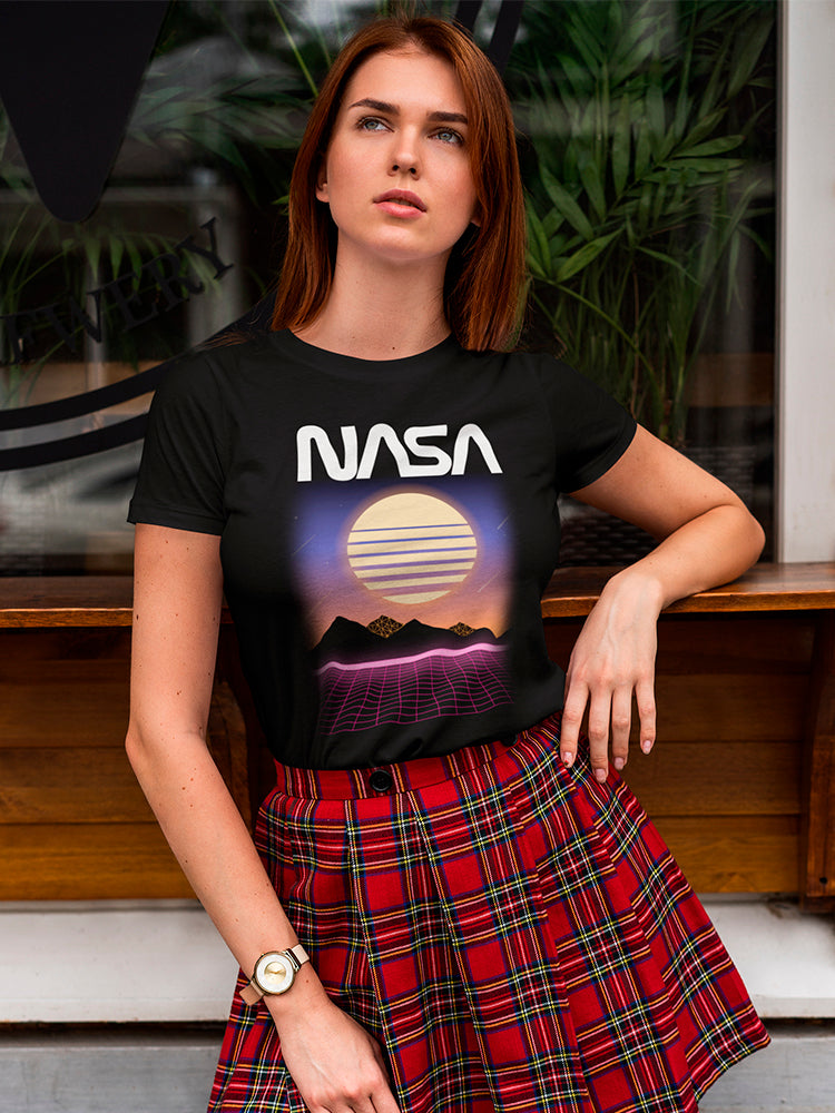Nasa Geometric Sunset Women's T-shirt