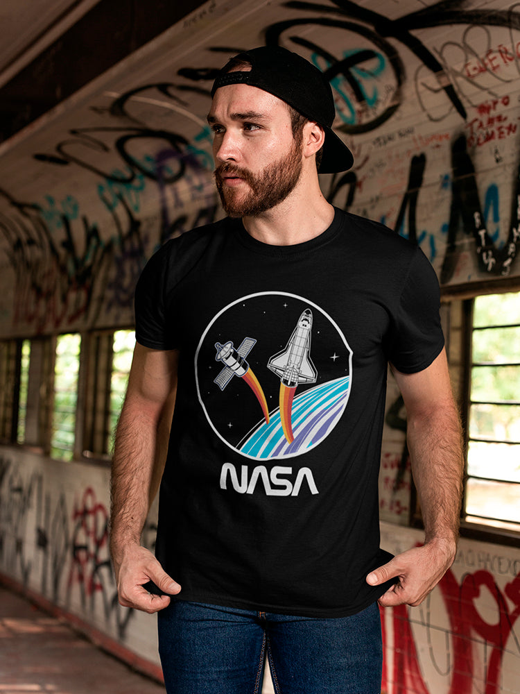 Nasa Space Satelite Men's T-shirt