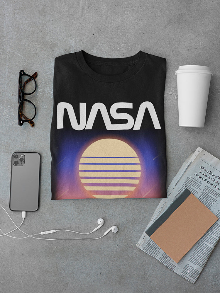 Nasa Geometric Sunset Men's T-shirt
