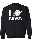 I Love Nasa Design Sweatshirt Men's -NASA Designs