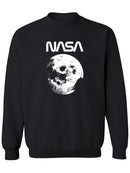 Nasa Big Moon Sweatshirt Men's -NASA Designs