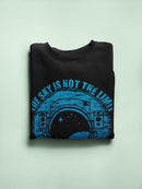 Nasa Blue Logo And Quote Sweatshirt Women's -NASA Designs