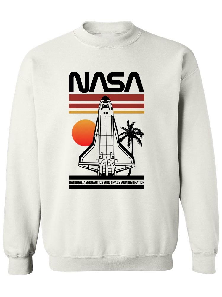 Nasa Sunset Design Sweatshirt Women's -NASA Designs