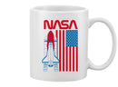 Nasa Rocket And American Flag Mug Unisex's -NASA Designs