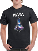 Nasa Nebula Shuttle Silhouette T-shirt -NASA Designs