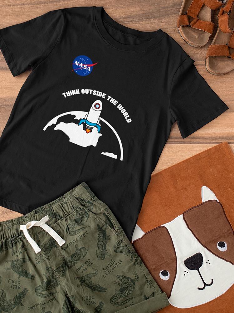 Nasa Think Outside World T-shirt -NASA Designs