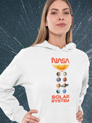 Nasa Solar System W Names Hoodie or Sweatshirt -NASA Designs