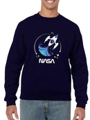 Nasa Baby Blue Rocket Art Hoodie or Sweatshirt -NASA Designs