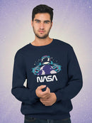 Nasa Spaceman W Planet Earth Hoodie or Sweatshirt -NASA Designs