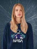 Nasa Spaceman W Planet Earth Hoodie or Sweatshirt -NASA Designs