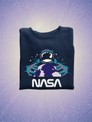Nasa Spaceman W Planet Earth Hoodie or Sweatshirt -NASA Designs