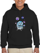 Nasa Astronaut Kitten W Planets Hoodie or Sweatshirt -NASA Designs