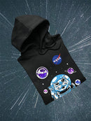Nasa Astronaut Kitten W Planets Hoodie or Sweatshirt -NASA Designs