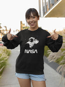 Nasa Astronaut Reaching Camera Hoodie or Sweatshirt -NASA Designs