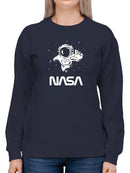 Nasa Astronaut Reaching Camera Hoodie or Sweatshirt -NASA Designs