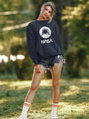 Nasa Astronaut Over Moon Hoodie or Sweatshirt -NASA Designs