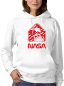 Nasa Astronaut Red Sign Hoodie or Sweatshirt -NASA Designs