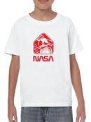 Nasa Astronaut Red Sign T-shirt -NASA Designs