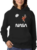 Nasa Astronaut Gazing Moon Hoodie or Sweatshirt -NASA Designs