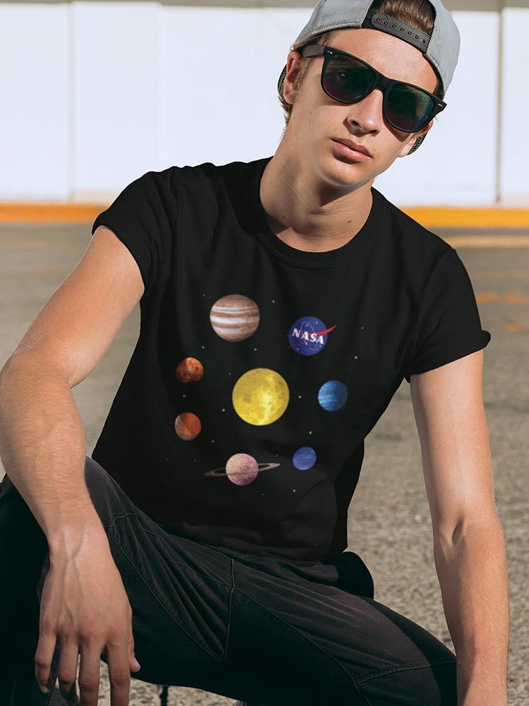 Nasa Watercolor Solar System T-shirt -NASA Designs