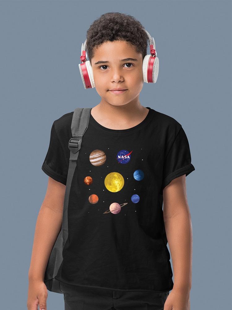 Nasa Watercolor Solar System T-shirt -NASA Designs