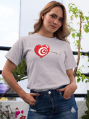 Bullseye Heart T-shirt -Engin Selcuk Designs