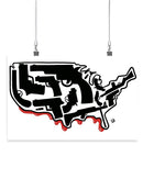 Gun Founded Country Wall Art -Pov Designs