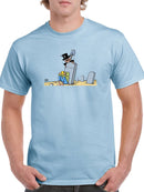 Gravedigger And Mourner T-shirt -Morad Kotkot  Designs