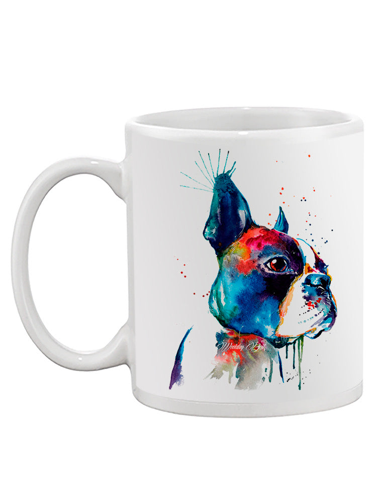 Colorful And Serious Frenchie Mug -Weekday Best Designs