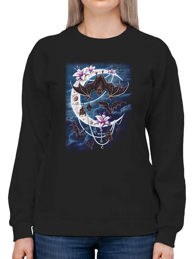 Bat Moon Sweatshirt -Sarah Richter Designs